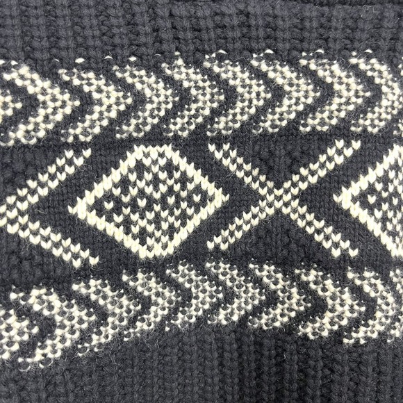 Banana Republic Sweater Mens Medium Italian Merino Blend Arran Fair Isle NWT - Picture 5 of 15